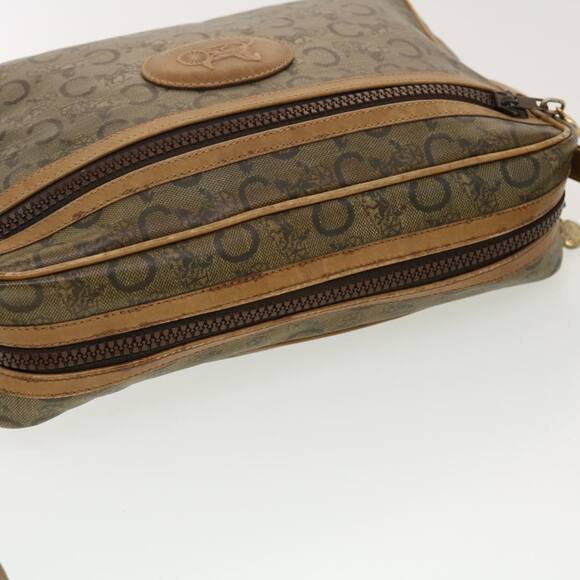 CELINE C Macadam Canvas Shoulder Bag Beige - Picture 6 of 13